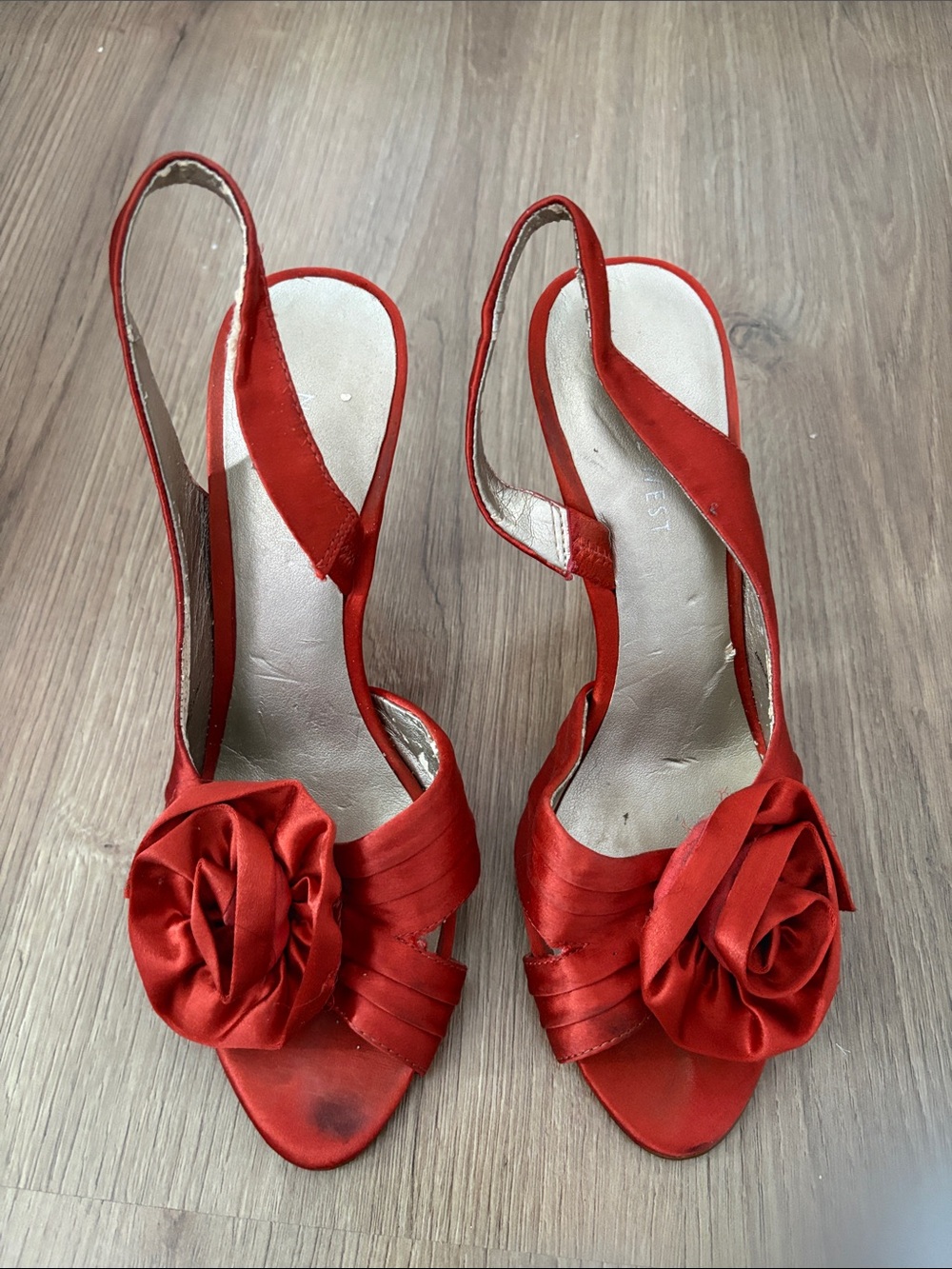 Nine West orange heels